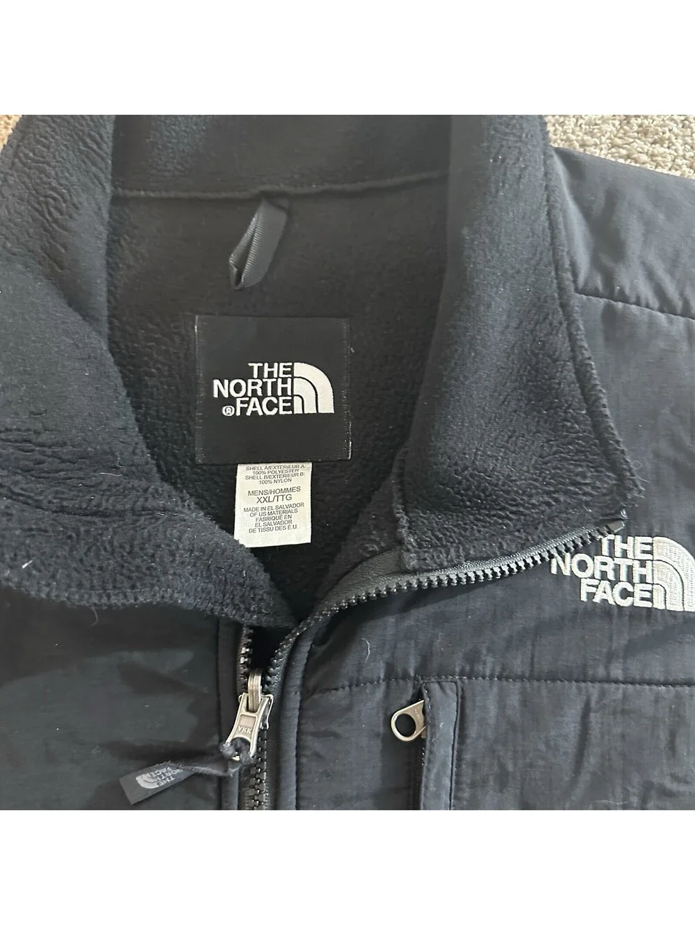 Men’s XXL The North Face Denali Polartec Fleece Full Zip Jacket Size 2XL Flaw